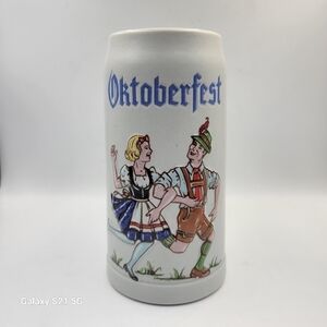 Ceramarte Oktoberfest Stein with Dancer Graphics